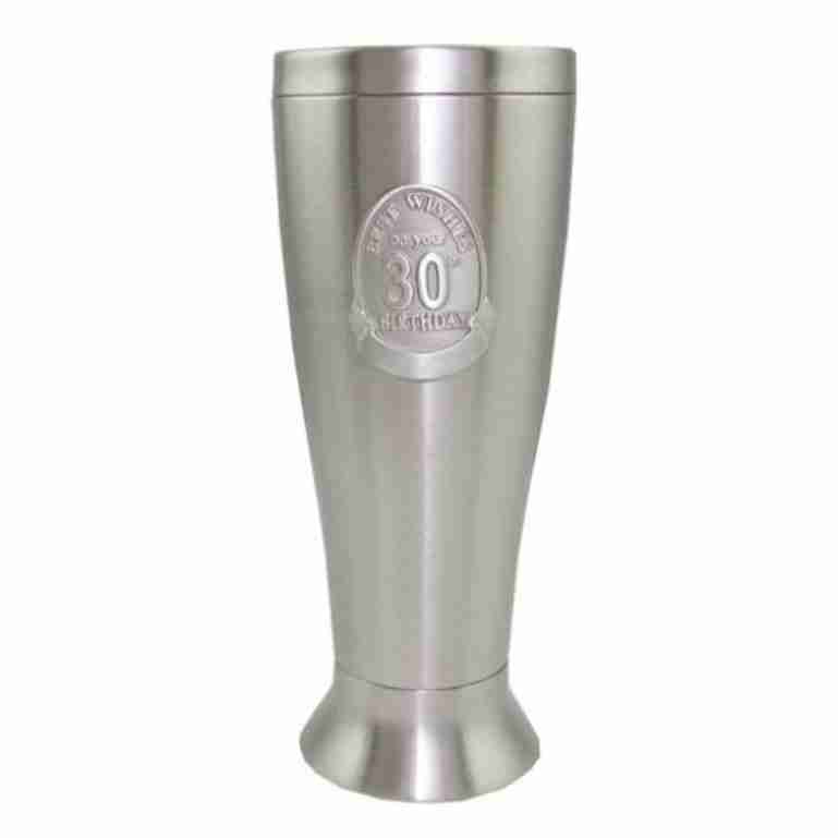 18th, 21st, 30th, 40th, 50th BIRTHDAY STAINLESS STEEL PILSNER